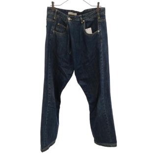 ジェイダブリューアンダーソン(J.W.ANDERSON)のJ.W.ANDERSON ジェー ダブリュー アンダーソン 18SS FOLD FRONT JEANS フロントラップデニムパンツ インディゴ TR2MS18(デニム/ジーンズ)