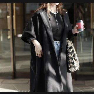 IENA LA BOUCLE マントコート ポンチョ ベージュ ウール ロング丈 IENA LA BOUCLE マントコート ポンチョ ベージュ ウール ロング丈