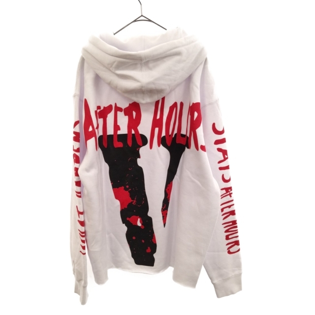 VLONE ヴィーロン ×The Weeknd After Hours Blood Drip Hoodie ザウィークエンド アフターアワー ブラッドドリップ パーカー ホワイト 1