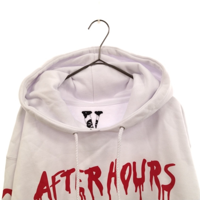 VLONE ヴィーロン ×The Weeknd After Hours Blood Drip Hoodie ザウィークエンド アフターアワー ブラッドドリップ パーカー ホワイト 2