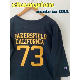 チャンピオン(Champion)のketa様専用　champion チャンピオン　フットボールTシャツ　USA製(Tシャツ/カットソー(七分/長袖))