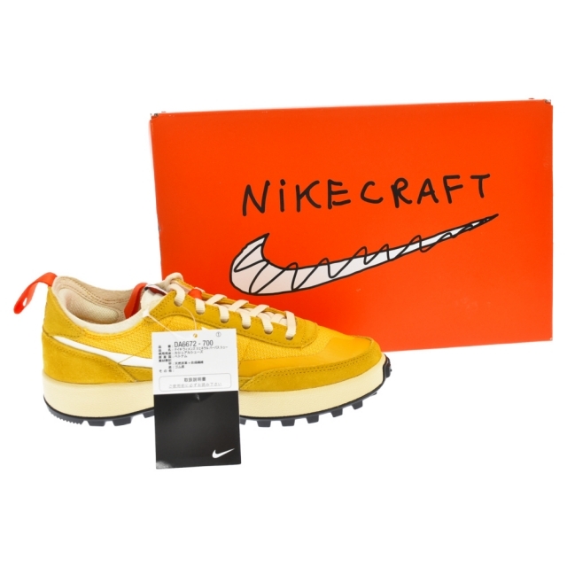 NIKE ナイキ 22SS×Tom Sachs WMNS General Purpose Shoe×トムサックスクラフトウィメンズローカットスニーカー パーパスシューズ DA6672 700 イエロー US7