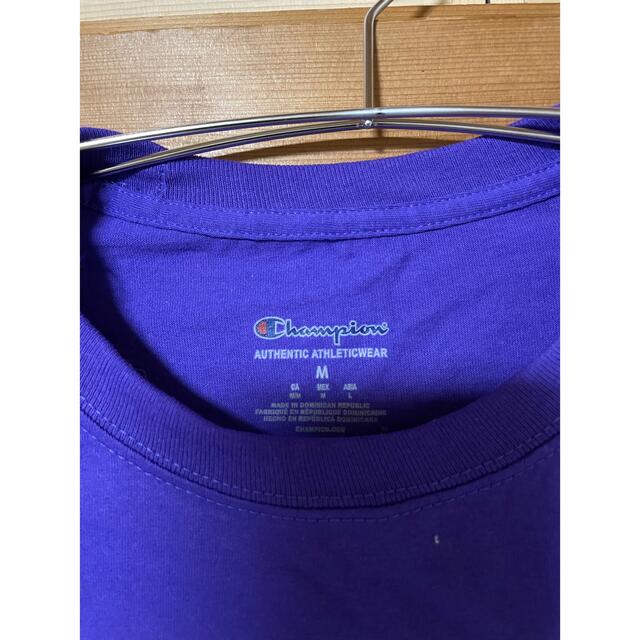 Champion(チャンピオン)の試着のみ　Champion チャンピオン Tシャツ　M パープル メンズのトップス(Tシャツ/カットソー(半袖/袖なし))の商品写真