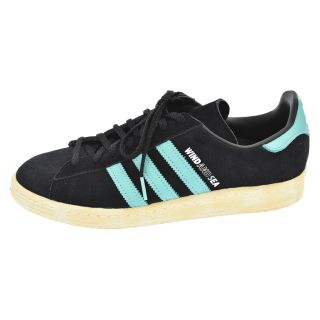 アディダス(adidas)のadidas アディダス ×atmos×WIND AND SEA CAMPUS 80s WDS アトモス ウィンダンシー キャンパス ローカットスニーカー ブラック US8 1/2 GX3952(スニーカー)