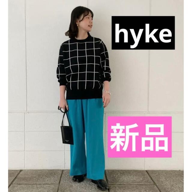 aiimii出品一覧HYKE2022年新作新品⭐️チェックPLAID JACQUARD SWEATER