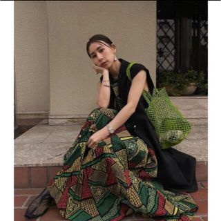 アメリヴィンテージ(Ameri VINTAGE)のAmeri Vintage LINDA TURKEY ORGANIC DRESS(ロングワンピース/マキシワンピース)