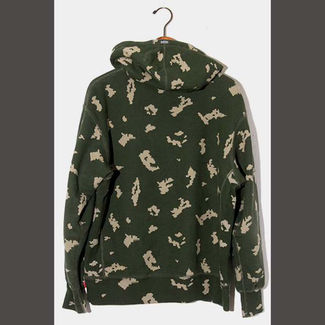 Supreme 2021AW Box Logo Hooded Sweatshirt Olive Russian Camo シュプリーム ボックスロゴフーデッドスウェットシャツ プルオーバーパーカー オリーブロシアンカモ サイズXXL【211220】【新古品】【me04】