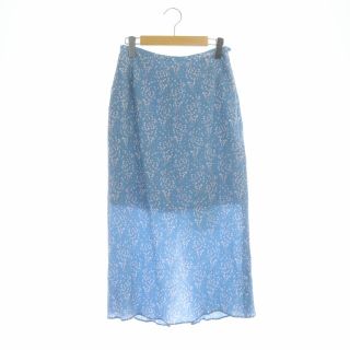 マメクロゴウチ 21SS Flower Hand-Printed Skirt(ロングスカート)