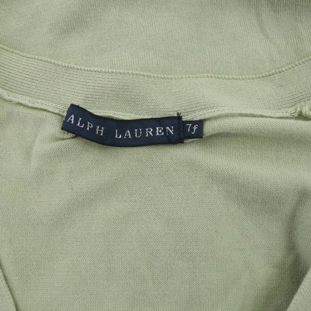 Ralph Lauren(ラルフローレン)のラルフローレン Vネックカーディガン 長袖 ニット コットン ライトグリーン レディースのトップス(カーディガン)の商品写真