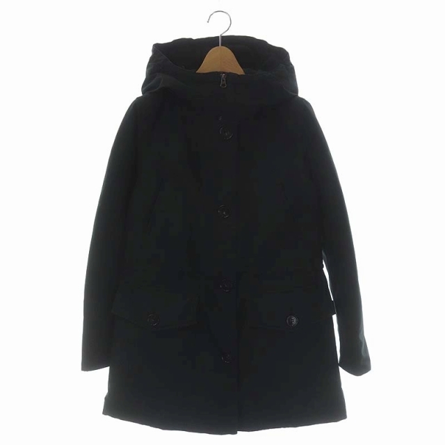 即納!最大半額!】 WOOLRICH 黒 XS フード アウター ダウンジャケット ...