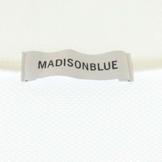 MADISONBLUE(マディソンブルー)のマディソンブルー 20SS 長袖 カーディガン Vネック ミドル丈 M 白 レディースのトップス(カーディガン)の商品写真