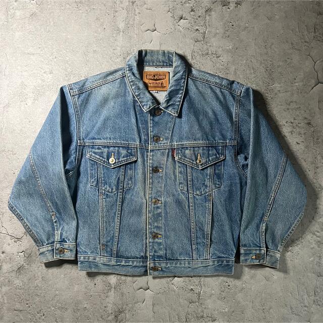 BIG JOHN(ビッグジョン)の【BIG JOHN】デニム　ジャケット　ジージャン　短丈　vintage　古着 メンズのジャケット/アウター(Gジャン/デニムジャケット)の商品写真