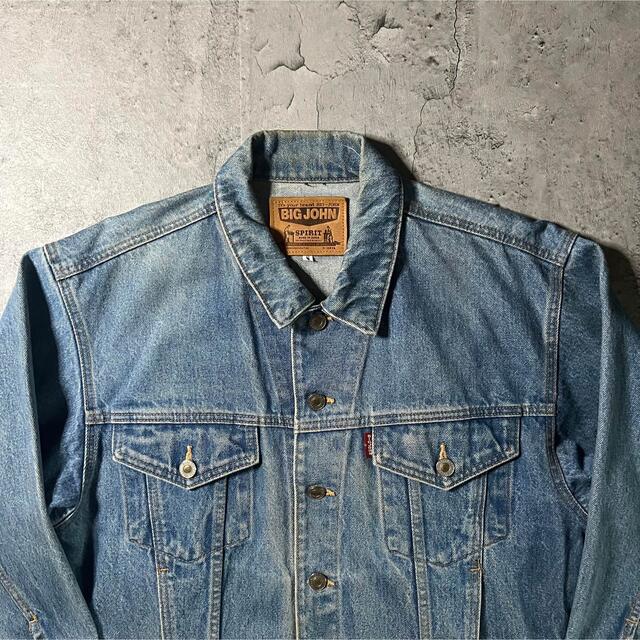 BIG JOHN(ビッグジョン)の【BIG JOHN】デニム　ジャケット　ジージャン　短丈　vintage　古着 メンズのジャケット/アウター(Gジャン/デニムジャケット)の商品写真