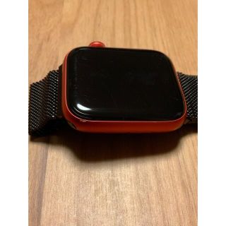 アップルウォッチ(Apple Watch)のApple Watch series 6 44mmケース　レッド(腕時計(デジタル))