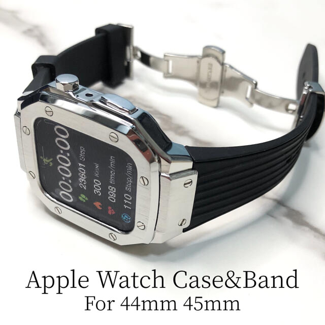 メタリックsb★アップルウォッチバンド ラバーベルト Apple Watch