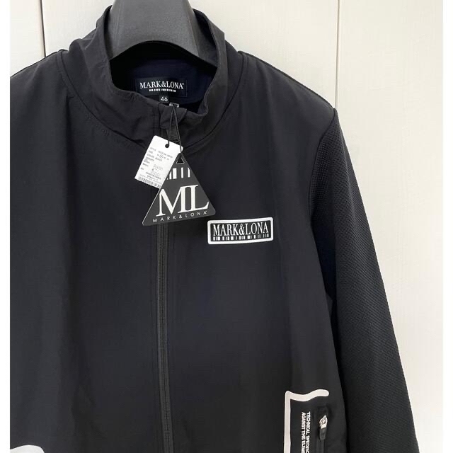 MARK&LONA OB連発様♪ 新品 MARK&LONA ブルゾン 秋 黒 ジャージー