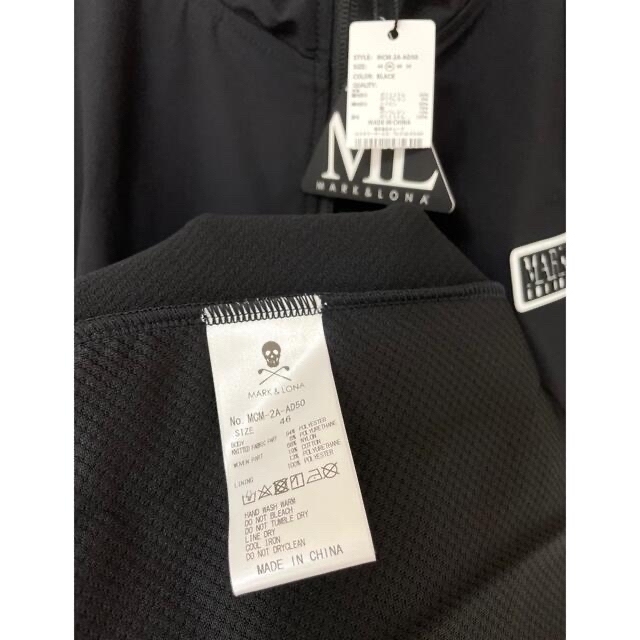 MARK&LONA OB連発様♪ 新品 MARK&LONA ブルゾン 秋 黒 ジャージー