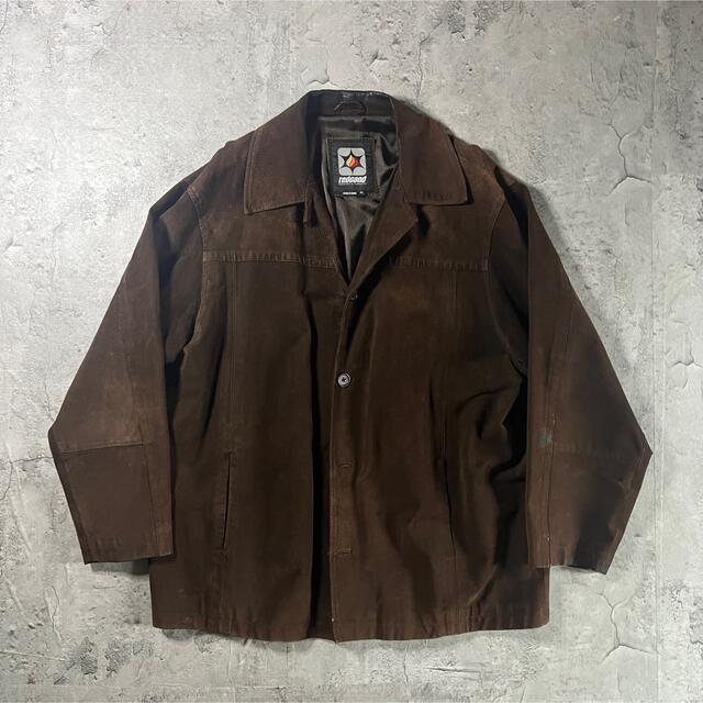 REDSAND】90s 希少 vintage レザー ジャケット 古着 茶色 最旬トレンドパンツ 4608円引き 