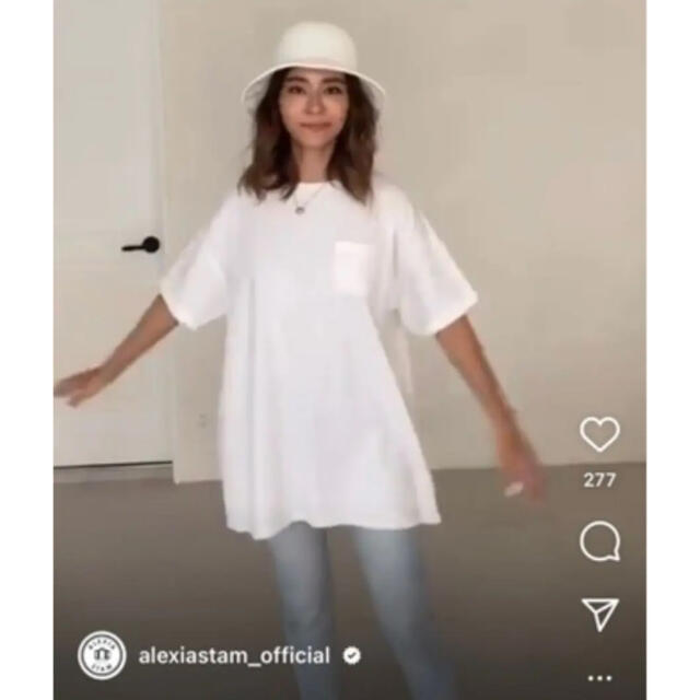 ALEXIA STAM(アリシアスタン)の♥️アリシアスタン♥️バックロゴ ビッグシルエットTシャツ レディースのトップス(Tシャツ(半袖/袖なし))の商品写真