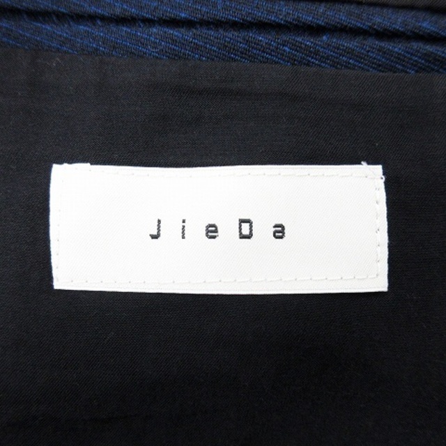 Jieda(ジエダ)のジエダ ギャバジン テーラードジャケット タックスラックス ブルー ブラック M メンズのジャケット/アウター(テーラードジャケット)の商品写真