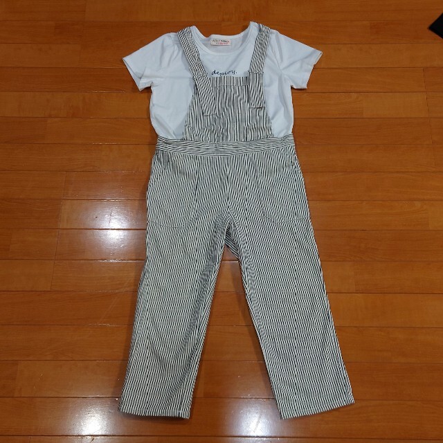 こども　サロペット セットアップ　140　150 双子　年子　4セット キッズ/ベビー/マタニティのキッズ服女の子用(90cm~)(その他)の商品写真