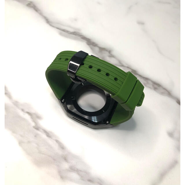 メタリックgrb★アップルウォッチバンド ラバーベルト Apple Watch