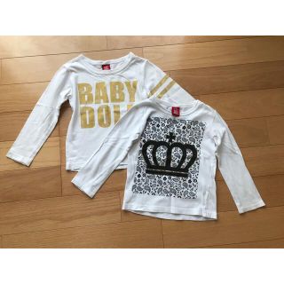 ベビードール(BABYDOLL)のBABY DOLL 長袖　子供　2枚セット　秋服(Tシャツ/カットソー)