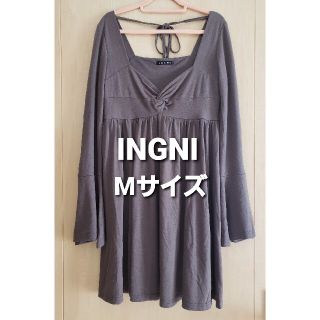 イング(INGNI)のM 茶色 チュニックワンピース INGNI(チュニック)