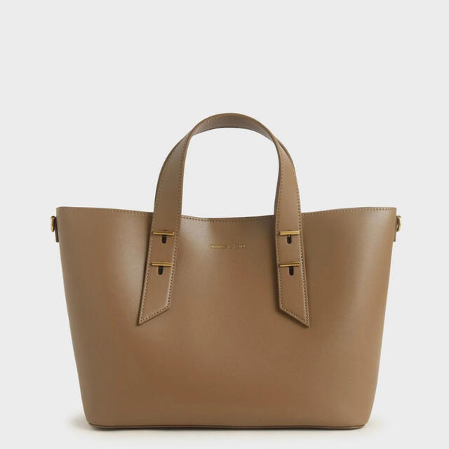 CHARLES&KEITH ダブルハンドルスローチーバッグ120cm重さ