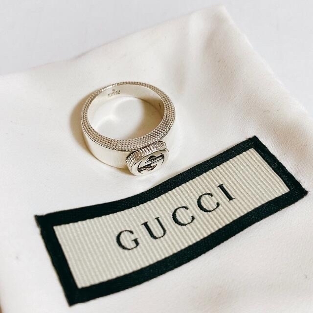 Gucci(グッチ)のgucci グッチ インターロッキングG シルバー リング 10号 レディースのアクセサリー(リング(指輪))の商品写真