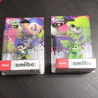 ニンテンドウ(任天堂)のamiibo スプラトゥーン 二個セット+α(ゲームキャラクター)