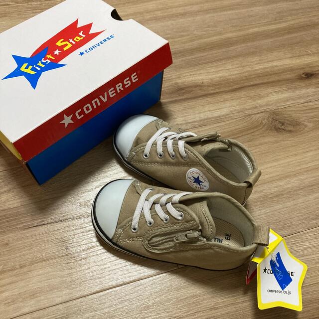 CONVERSE(コンバース)のコンバース　ベージュ14.5 キッズ/ベビー/マタニティのベビー靴/シューズ(~14cm)(スニーカー)の商品写真