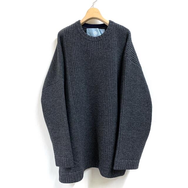Dulcamara アシンメトリーニットPO(CHARCOAL GRAY) | aquariusyacht.ae