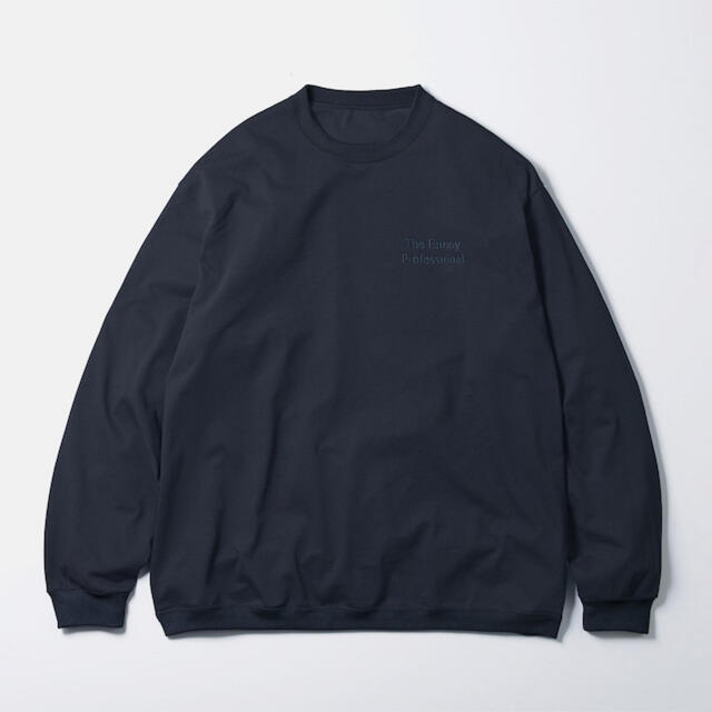 Tシャツ/カットソー(七分/長袖)ennoy LONG SLEEVE HEM RIB TEE NAVY XXL