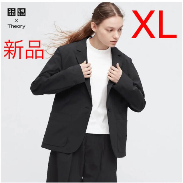 UNIQLO - 新品 ユニクロ セオリー 感動ジャケット XLサイズ ブラックの通販 by mi｜ユニクロならラクマ