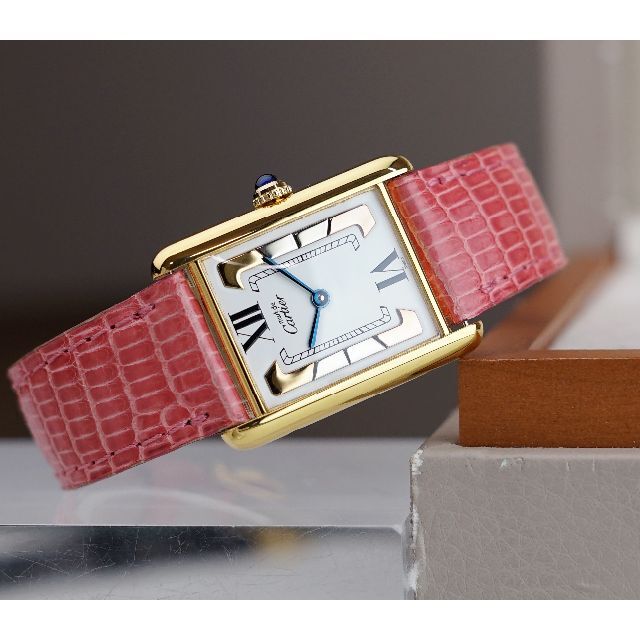 Cartier(カルティエ)の美品 カルティエ マスト タンク スリーカラーゴールド ローマン LM メンズの時計(腕時計(アナログ))の商品写真