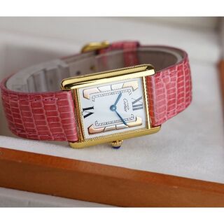 カルティエ(Cartier)の美品 カルティエ マスト タンク スリーカラーゴールド ローマン LM(腕時計(アナログ))
