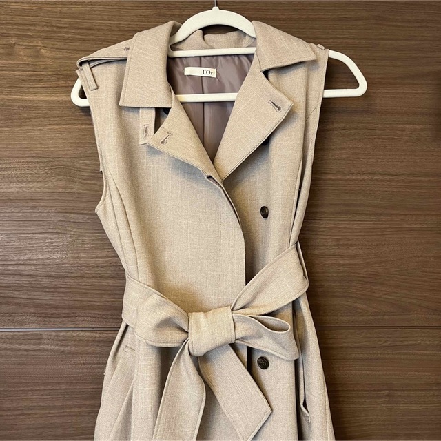 L'or Sleeveless Coat Dress ロル 【10cm丈詰め済】