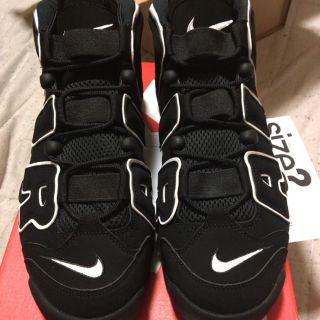 ナイキ(NIKE)の【28.0cm】NIKE Air More Uptempo black 黒(スニーカー)