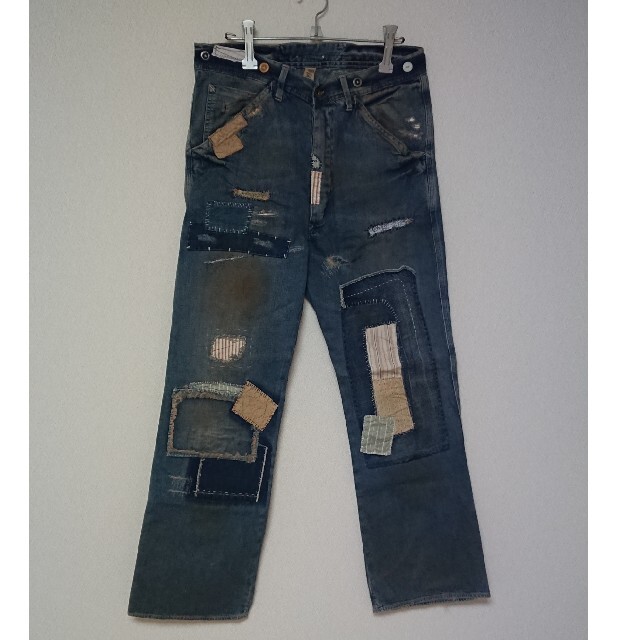 激レア RRL パッチワーク ダメージ デニム ボルチモア ジョニーデップ 激レア RRL パッチワーク ダメージ デニム ボルチモア ジョニーデップ