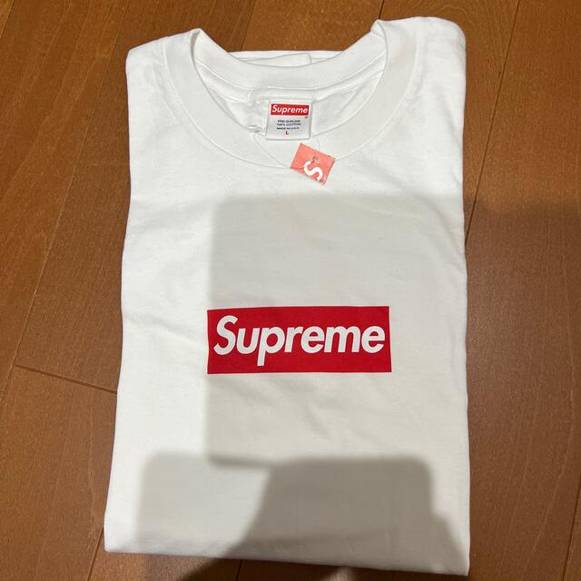 【新品未使用品】20AWSupreme Box Logo L/S Tee  白Lメンズ