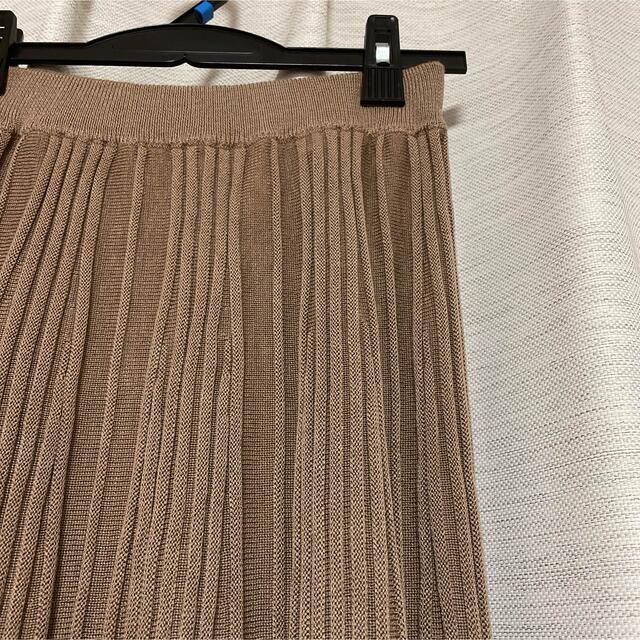 Discoat(ディスコート)のDiscoat リブニットスカート プリーツ レディースのスカート(ロングスカート)の商品写真