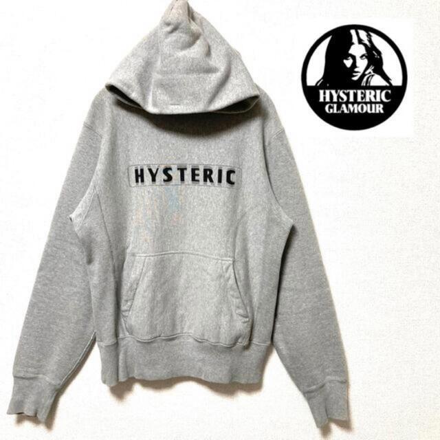 HYSTERIC GLAMOUR(ヒステリックグラマー)の【美品】ヒステリックグラマー 厚手 パーカー　HG ワンポイント フーディー メンズのトップス(パーカー)の商品写真