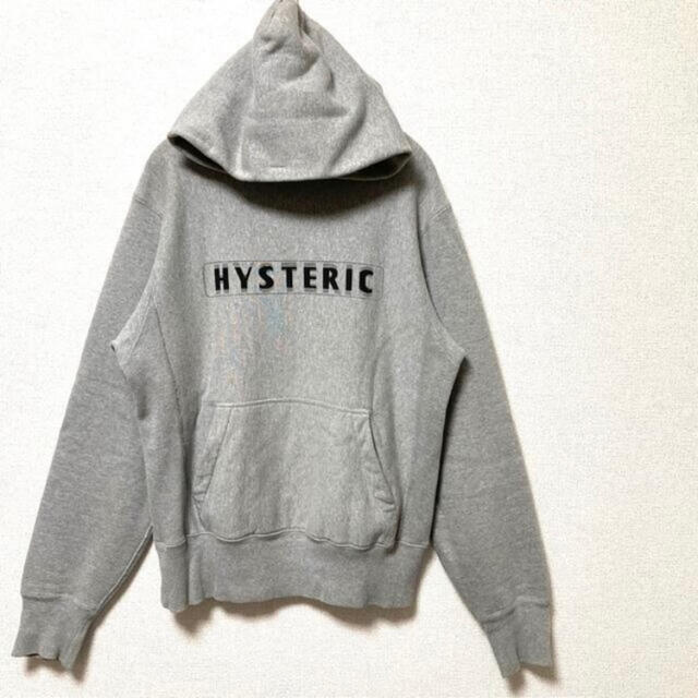 HYSTERIC GLAMOUR(ヒステリックグラマー)の【美品】ヒステリックグラマー 厚手 パーカー　HG ワンポイント フーディー メンズのトップス(パーカー)の商品写真