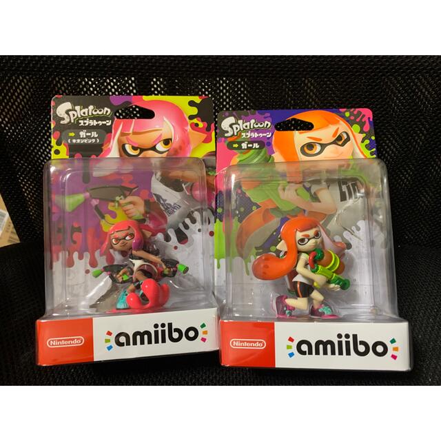 スプラトゥーン amiibo ガール(ネオンピンク)、ガール 2体セットエンタメ/ホビー