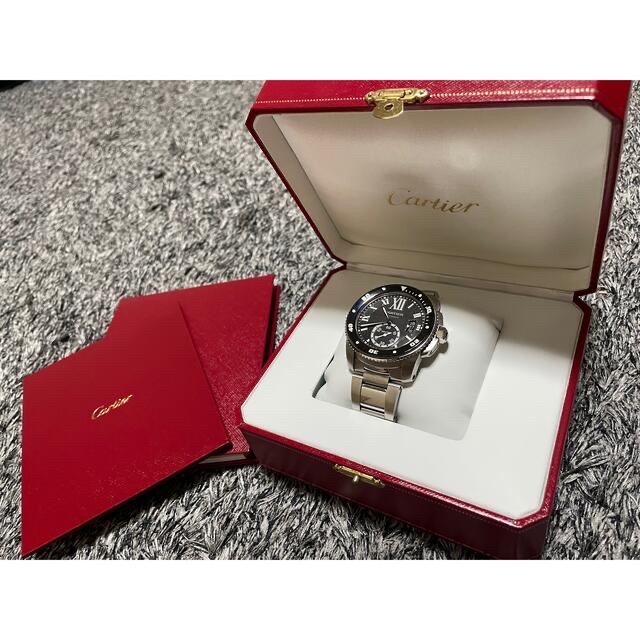 Cartier(カルティエ)のカルティエ  時計　カリブルドゥカルティエ  チャッピー様専用 メンズの時計(腕時計(アナログ))の商品写真