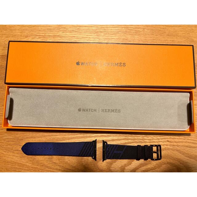 apple watch HERMES 45mm ナイロンストラップラバーベルト