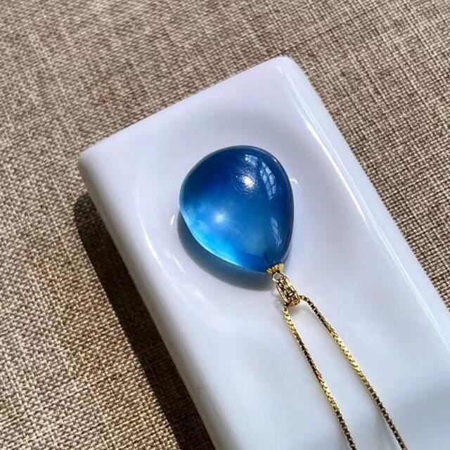 ⭐︎【高級】天然 アクアマリン ペンダントトップ k18 3.96g ⭐︎【高級】天然 アクアマリン ペンダントトップ k18 3.96g