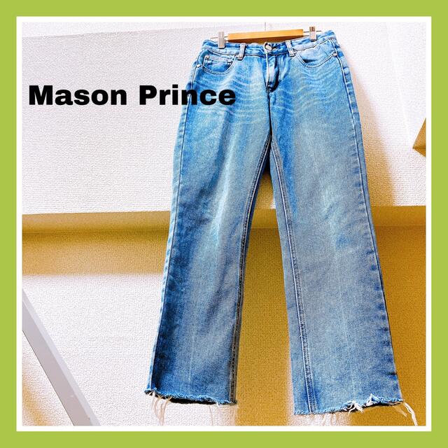 【美品】mason prince デニムパンツ 綿 ダメージジーンズ  ジーパン レディースのパンツ(デニム/ジーンズ)の商品写真