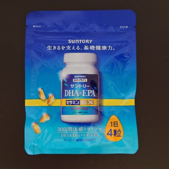 サントリー DHA&EPA＋ セサミンEX 30日分(120粒入)の通販 by てつ's ...